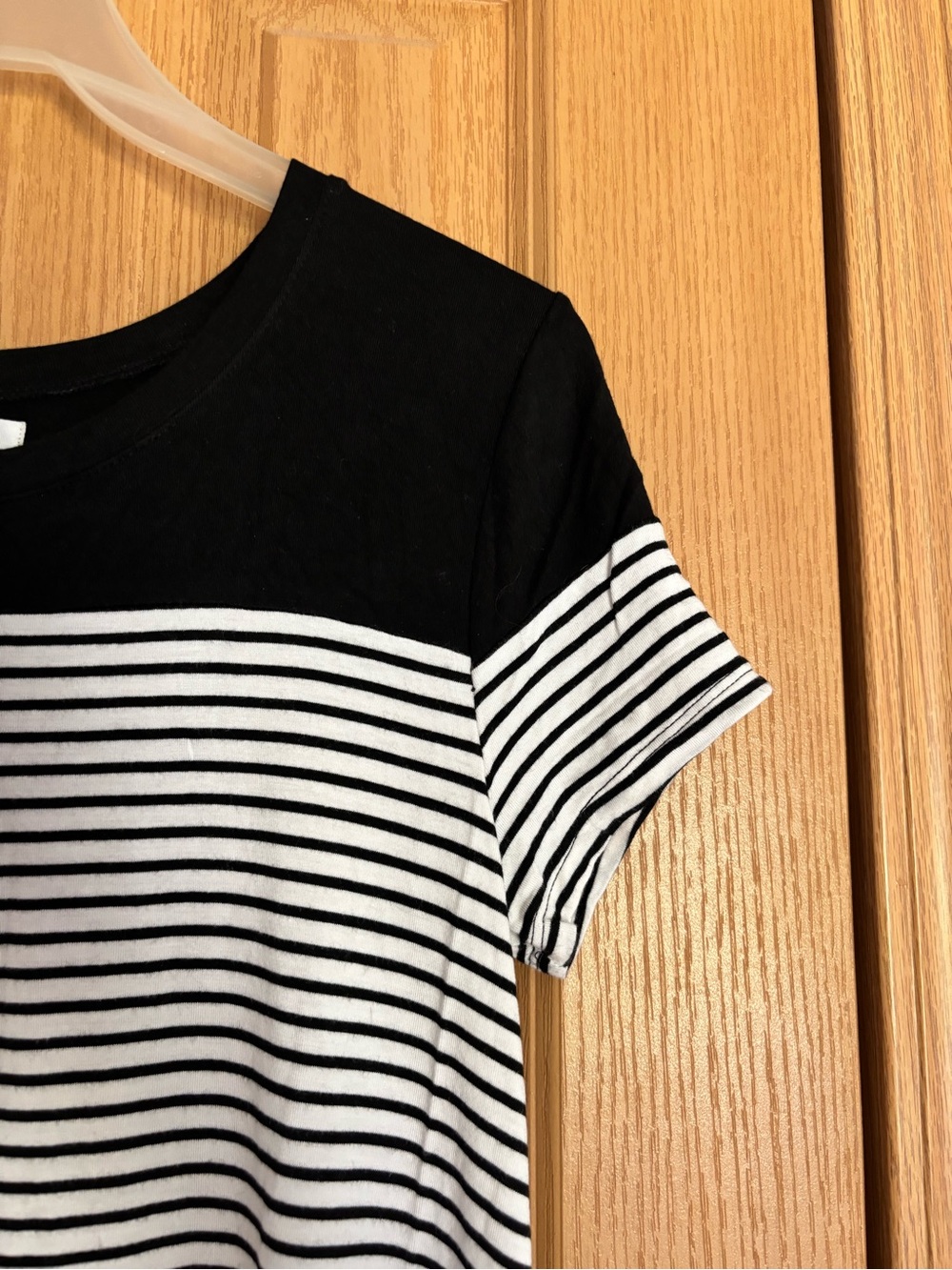 Maurices Black and White Striped Tee Dress - Picture 8 of 10